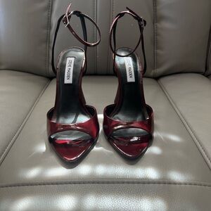 Steve Madden Burgundy Strappy Heels